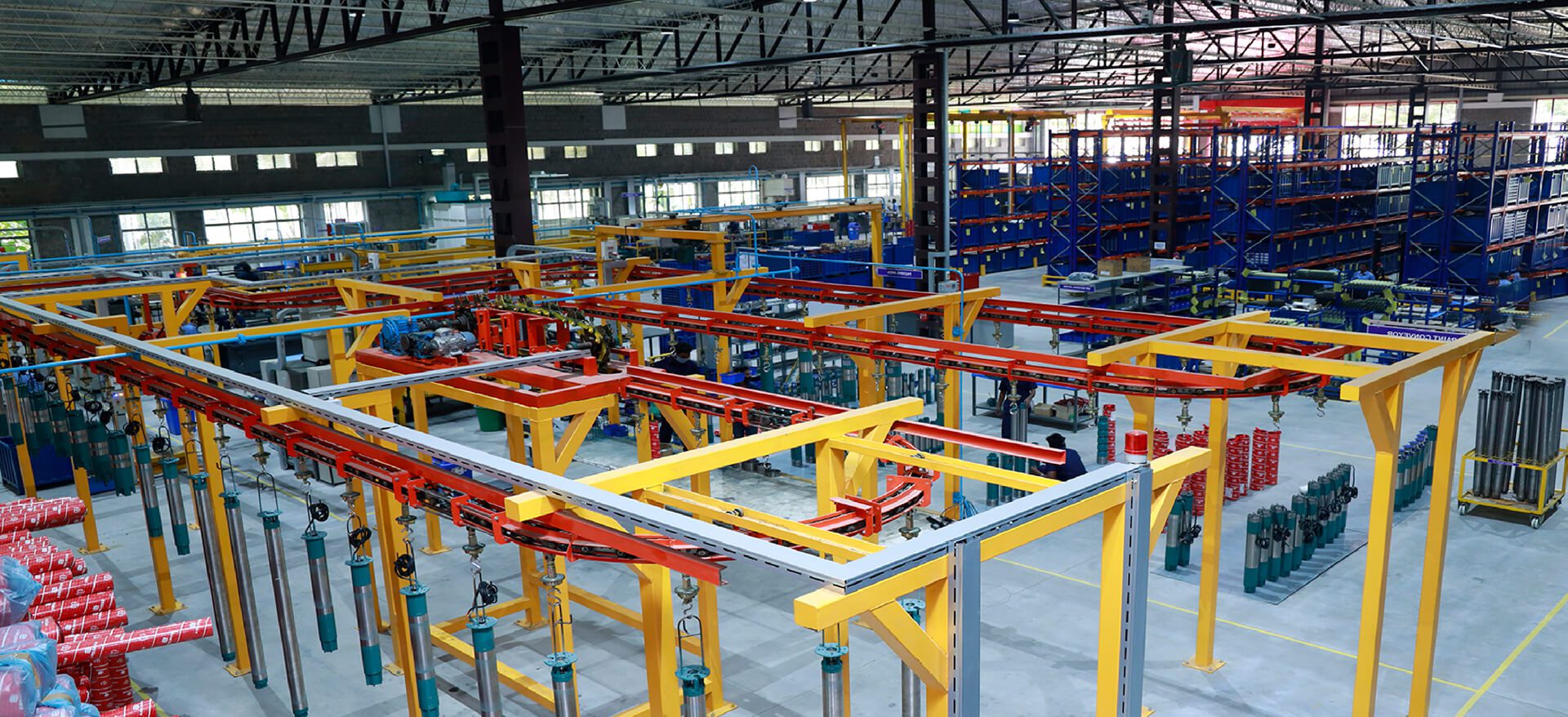 Samudra factory production space line-up in Coimbatore