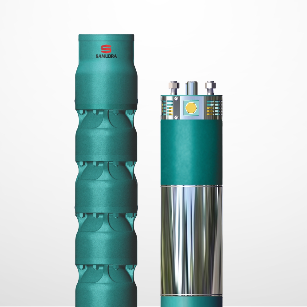 Three Phase | Mixed Flow 6 inch / 150mm Borewell Submersible pump and motor dealer in Coimbatore