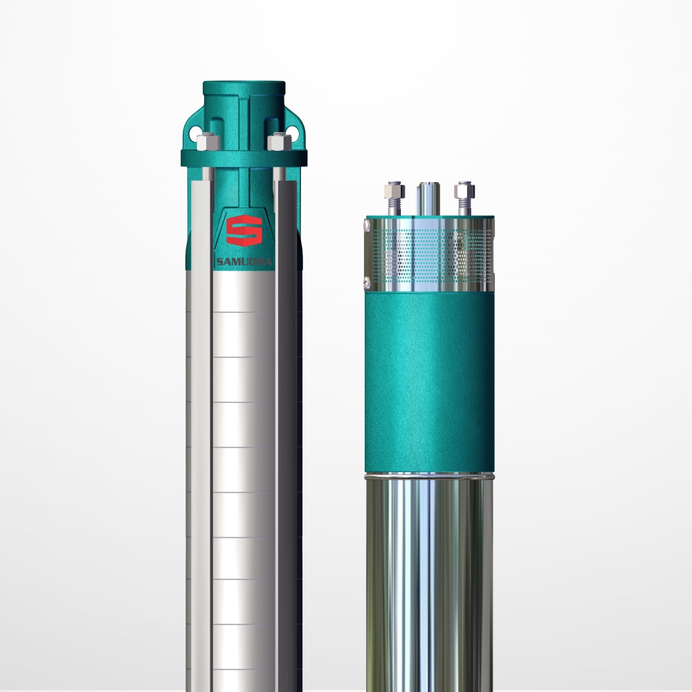 4 inch / 100 mm Box Type Borewell Submersible Pumpset pump and motor company in Coimbatore